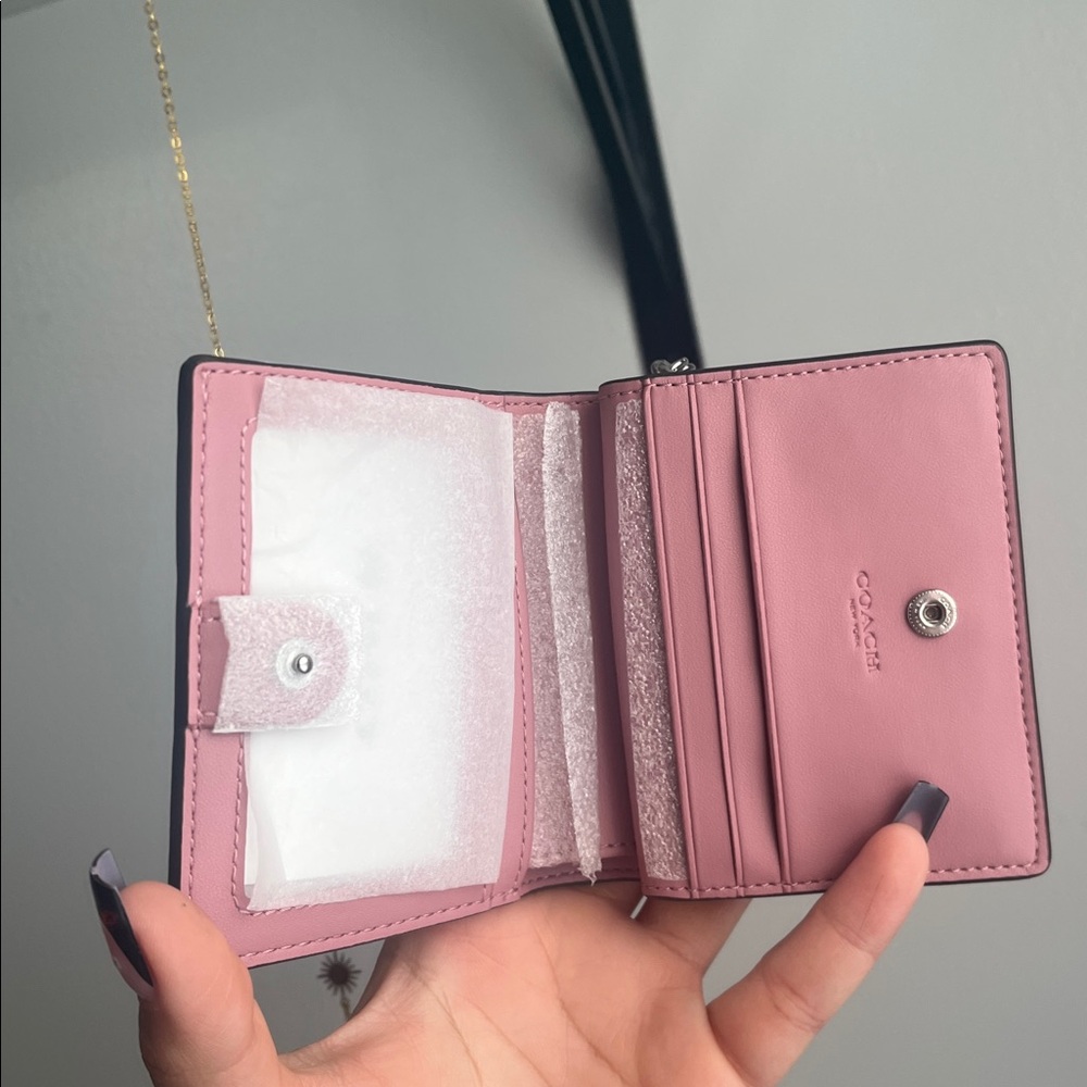 Coach Metallic Pink Women's Wallet - Picture 3 of 10